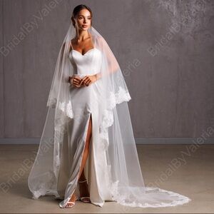 Cathedral Wedding veil Lace wedding veil